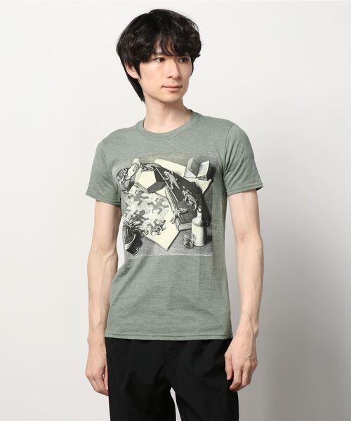 M.C. ESCHER（エムシーエッシャー）の「M.C ESCHER/エムシーエッシャー/PRINT TEE  (UN)（Tシャツ/カットソー・メンズ・その他1/その他2/その他4/その他3/その他5・MEDIUM/SMALL）」の3枚目の写真