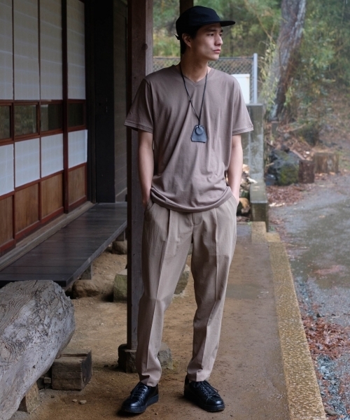 RAGEBLUE（レイジブルー）の「【HY-TEK】モダールVネックTシャツ/758788（Tシャツ/カットソー・メンズ・ホワイト/ベージュ/ネイビー・LARGE/MEDIUM/SMALL）」の19枚目の写真