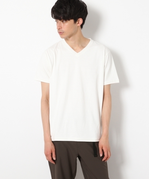 RAGEBLUE（レイジブルー）の「【HY-TEK】モダールVネックTシャツ/758788（Tシャツ/カットソー・メンズ・ホワイト/ベージュ/ネイビー・LARGE/MEDIUM/SMALL）」の12枚目の写真