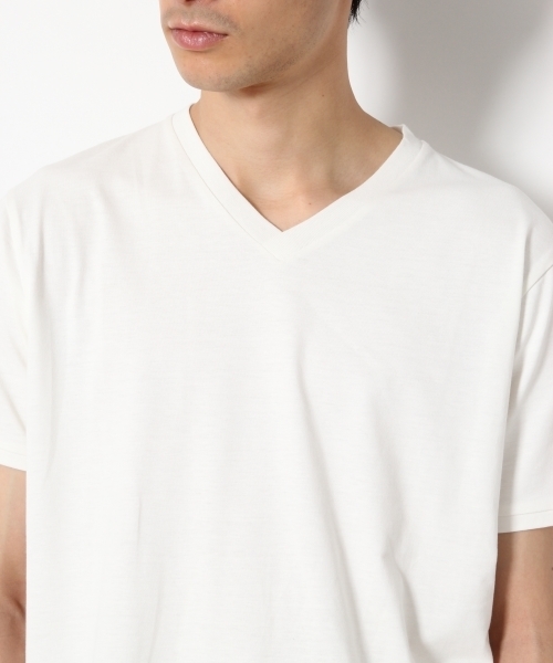 RAGEBLUE（レイジブルー）の「【HY-TEK】モダールVネックTシャツ/758788（Tシャツ/カットソー・メンズ・ホワイト/ベージュ/ネイビー・LARGE/MEDIUM/SMALL）」の15枚目の写真