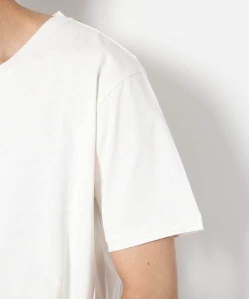 RAGEBLUE（レイジブルー）の「【HY-TEK】モダールVネックTシャツ/758788（Tシャツ/カットソー・メンズ・ホワイト/ベージュ/ネイビー・LARGE/MEDIUM/SMALL）」の16枚目の写真