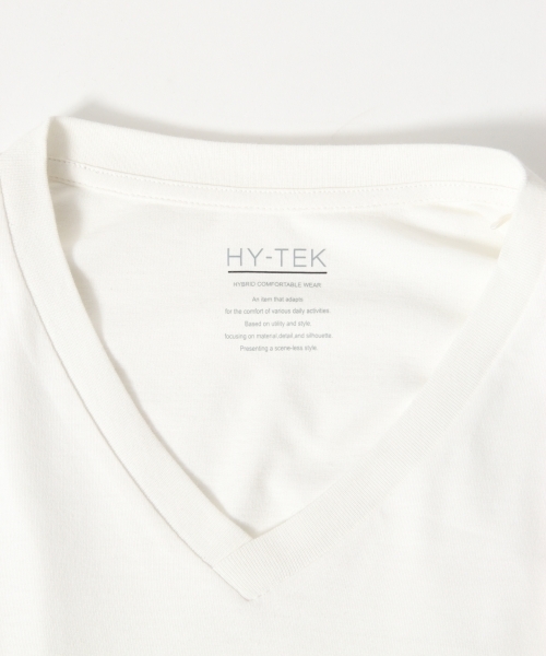 RAGEBLUE（レイジブルー）の「【HY-TEK】モダールVネックTシャツ/758788（Tシャツ/カットソー・メンズ・ホワイト/ベージュ/ネイビー・LARGE/MEDIUM/SMALL）」の9枚目の写真