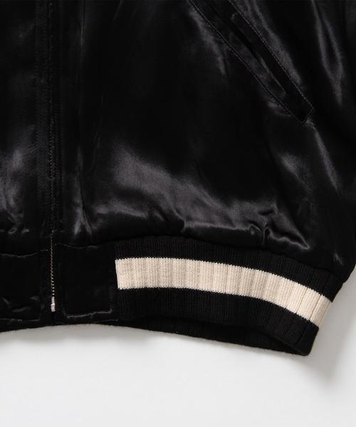 monkeytime美品　ベロアスカジャン黒ブラックモンキータイム monkeytime美品 ベロアスカジャン黒ブラックモンキータイム