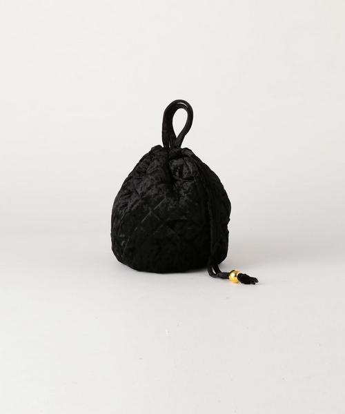 Another Edition（アナザーエディション）の「ベロアキルト巾着（ショルダーバッグ・レディース・ライトブルー/ブラック/ワインレッド・FREE）」の4枚目の写真