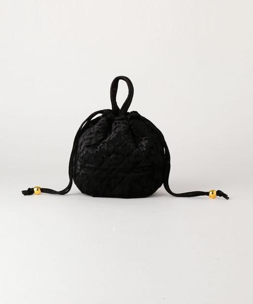 Another Edition（アナザーエディション）の「ベロアキルト巾着（ショルダーバッグ・レディース・ライトブルー/ブラック/ワインレッド・FREE）」の6枚目の写真