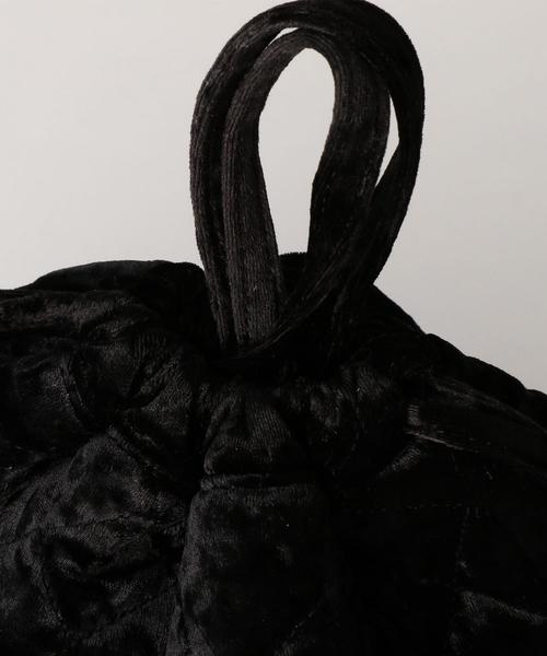 Another Edition（アナザーエディション）の「ベロアキルト巾着（ショルダーバッグ・レディース・ライトブルー/ブラック/ワインレッド・FREE）」の7枚目の写真