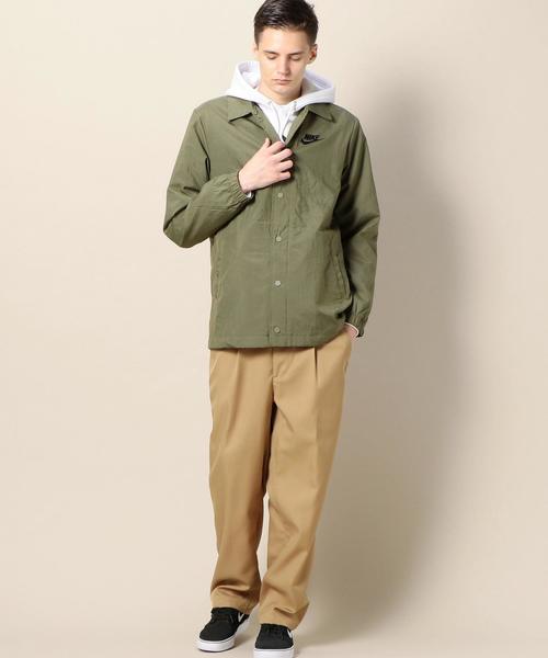 NIKE（ナイキ）の「＜NIKE（ナイキ）＞ WOVEN COACH JACKET/コーチジャケット ◆（ナイロンジャケット・メンズ・ブラック/ケリー・LARGE/MEDIUM/SMALL）」の6枚目の写真