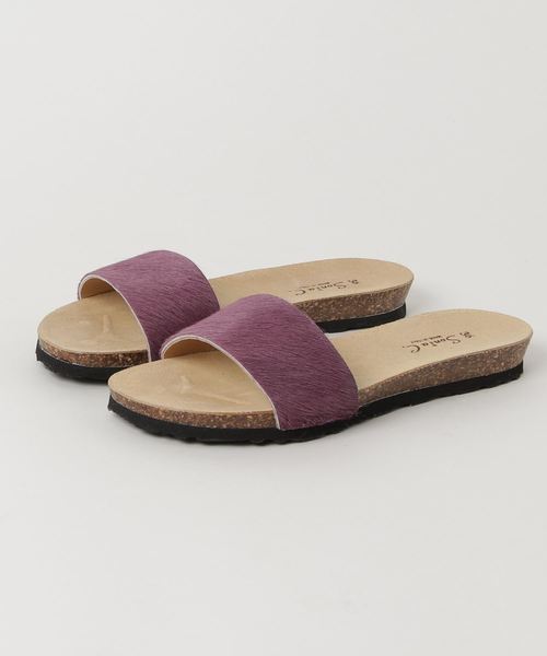 Sonia C(ソニアシー)の「PONYフットベッドサンダル(サンダル・レディース・ブラック/ターコイズブルー/ゼブラ/パープル/ベージュ/イエロー・39/36/38/35/37)」の7枚目の写真