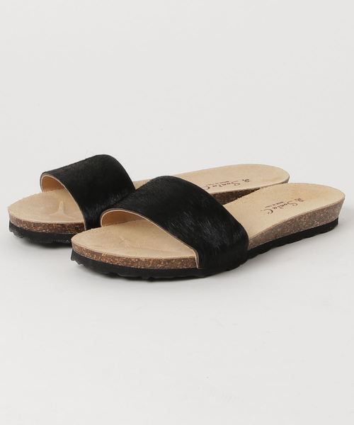 Sonia C(ソニアシー)の「PONYフットベッドサンダル(サンダル・レディース・ブラック/ターコイズブルー/ゼブラ/パープル/ベージュ/イエロー・39/36/38/35/37)」の9枚目の写真