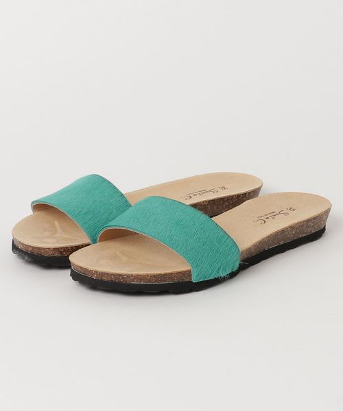 Sonia C(ソニアシー)の「PONYフットベッドサンダル(サンダル・レディース・ブラック/ターコイズブルー/ゼブラ/パープル/ベージュ/イエロー・39/36/38/35/37)」の10枚目の写真