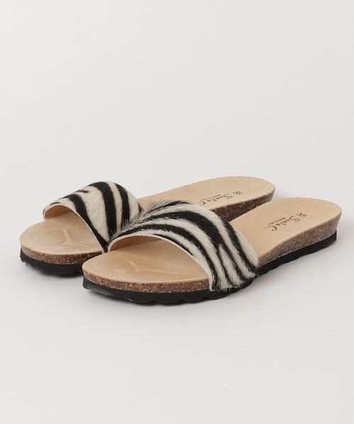 Sonia C(ソニアシー)の「PONYフットベッドサンダル(サンダル・レディース・ブラック/ターコイズブルー/ゼブラ/パープル/ベージュ/イエロー・39/36/38/35/37)」の11枚目の写真
