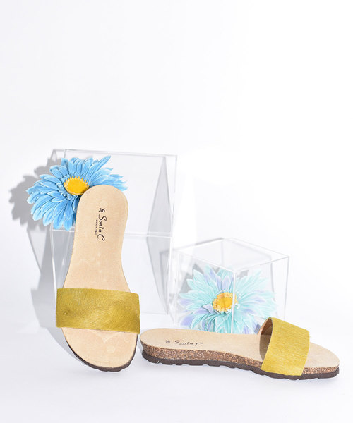 Sonia C(ソニアシー)の「PONYフットベッドサンダル(サンダル・レディース・ブラック/ターコイズブルー/ゼブラ/パープル/ベージュ/イエロー・39/36/38/35/37)」の14枚目の写真