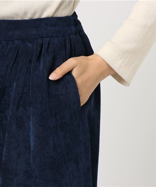 earth music&ecology(アースミュージックアンドエコロジー)の「・コーデュロイスカーチョ(その他パンツ・レディース・ベージュ/ネイビー/カーキ・FREE)」の6枚目の写真