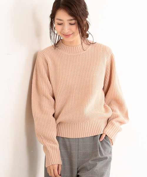 BEAUTY&YOUTH UNITED ARROWS（ビューティーアンドユースユナイテッドアローズ）の「BY 7ゲージアゼニットプルオーバー ◆（ニット/セーター・レディース・オフホワイト/ライトグレー/ライトピンク・FREE）」の3枚目の写真