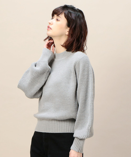 BEAUTY&YOUTH UNITED ARROWS（ビューティーアンドユースユナイテッドアローズ）の「BY 7ゲージアゼニットプルオーバー ◆（ニット/セーター・レディース・オフホワイト/ライトグレー/ライトピンク・FREE）」の9枚目の写真