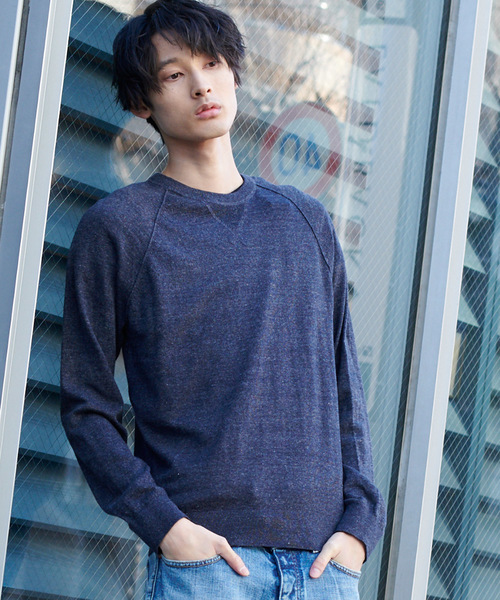 Calvin Klein Jeans（カルヴァンクラインジーンズ）の「スリムフィット コットンクルーネックセーター（ニット/セーター・メンズ・ネイビー/グレー・MEDIUM/SMALL/LARGE/X-LARGE）」の2枚目の写真