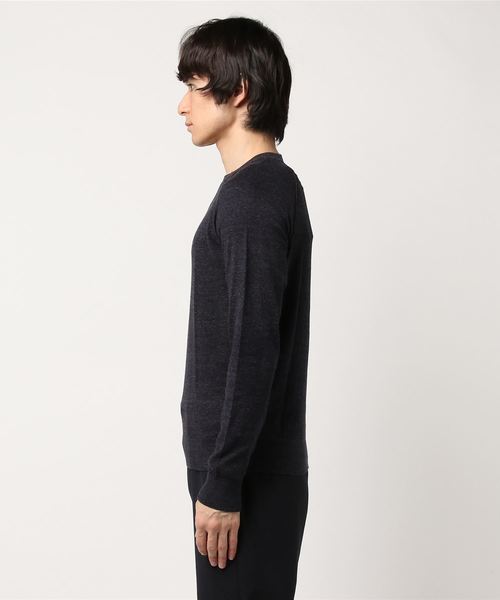 Calvin Klein Jeans（カルヴァンクラインジーンズ）の「スリムフィット コットンクルーネックセーター（ニット/セーター・メンズ・ネイビー/グレー・MEDIUM/SMALL/LARGE/X-LARGE）」の4枚目の写真