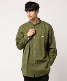 AOZORA/アオゾラ ツイルBIGボタンダウンシャツ