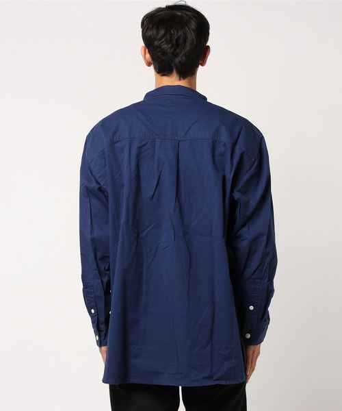 AOZORA（アオゾラ）の「AOZORA/アオゾラ　ツイルBIGボタンダウンシャツ（シャツ/ブラウス・メンズ・ベージュ/オリーブ/ピンク/ネイビー・LARGE/MEDIUM）」の6枚目の写真