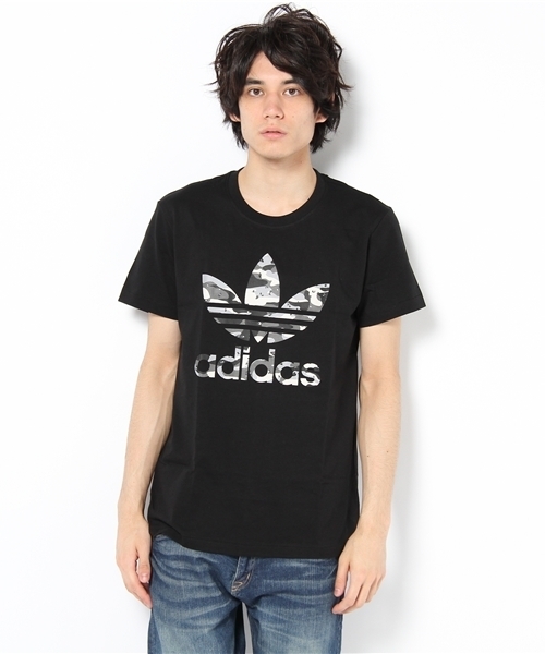 adidas Originals(アディダスオリジナルス)の「2013 新作 adidas CAMO-T アディダス カモ Tシャツ トレフォイル(Tシャツ/カットソー・メンズ・ホワイト/ブラック・SMALL/MEDIUM/LARGE/X-LARGE)」の3枚目の写真