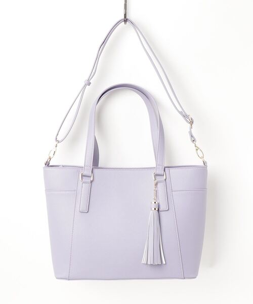 MONICA（モニカ）の「シンプルA4トートバッグ（トートバッグ・レディース・ネイビー/ブラック/ホワイト/グレー/ピンク/ブラウン/ラベンダー/ブルー/ライトグレー/ライトベージュ/ダークブルー・FREE）」の10枚目の写真