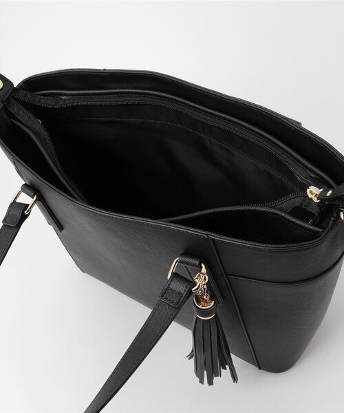 MONICA（モニカ）の「シンプルA4トートバッグ（トートバッグ・レディース・ネイビー/ブラック/ホワイト/グレー/ピンク/ブラウン/ラベンダー/ブルー/ライトグレー/ライトベージュ/ダークブルー・FREE）」の14枚目の写真