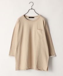 RAGEBLUE | 配色裏毛ドロップクルー7分袖/792459(Tシャツ/カットソー)