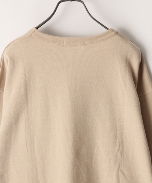 RAGEBLUE（レイジブルー）の「配色裏毛ドロップクルー7分袖/792459（Tシャツ/カットソー・メンズ・ブルー/グレー/ホワイト/ベージュ/パープル・LARGE/MEDIUM/SMALL）」の8枚目の写真