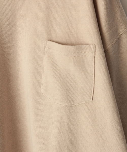 RAGEBLUE（レイジブルー）の「配色裏毛ドロップクルー7分袖/792459（Tシャツ/カットソー・メンズ・ブルー/グレー/ホワイト/ベージュ/パープル・LARGE/MEDIUM/SMALL）」の9枚目の写真