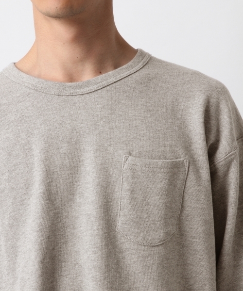 RAGEBLUE（レイジブルー）の「配色裏毛ドロップクルー7分袖/792459（Tシャツ/カットソー・メンズ・ブルー/グレー/ホワイト/ベージュ/パープル・LARGE/MEDIUM/SMALL）」の20枚目の写真