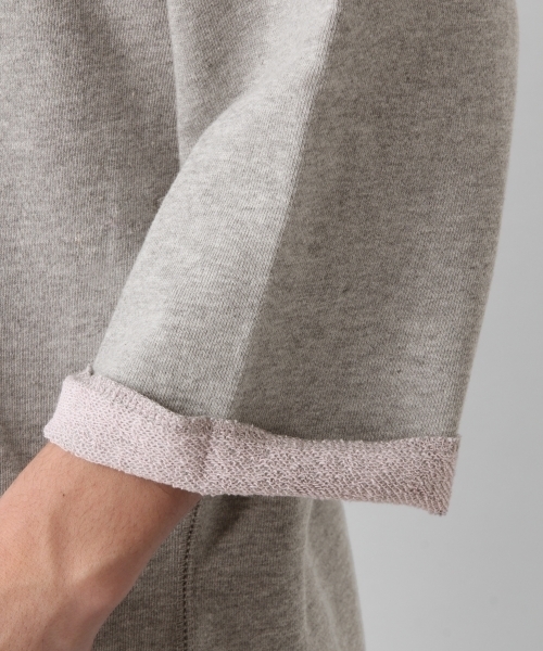 RAGEBLUE（レイジブルー）の「配色裏毛ドロップクルー7分袖/792459（Tシャツ/カットソー・メンズ・ブルー/グレー/ホワイト/ベージュ/パープル・LARGE/MEDIUM/SMALL）」の22枚目の写真