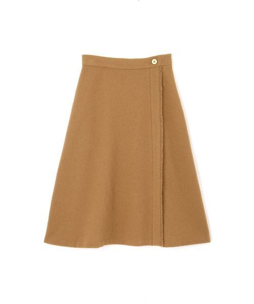 NATURAL BEAUTY BASIC（ナチュラルビューティーベーシック）の「【JJ 1月号掲載】ドビーフレアスカート（スカート・レディース・ベージュ/ブルー・SMALL/MEDIUM/LARGE）」の6枚目の写真