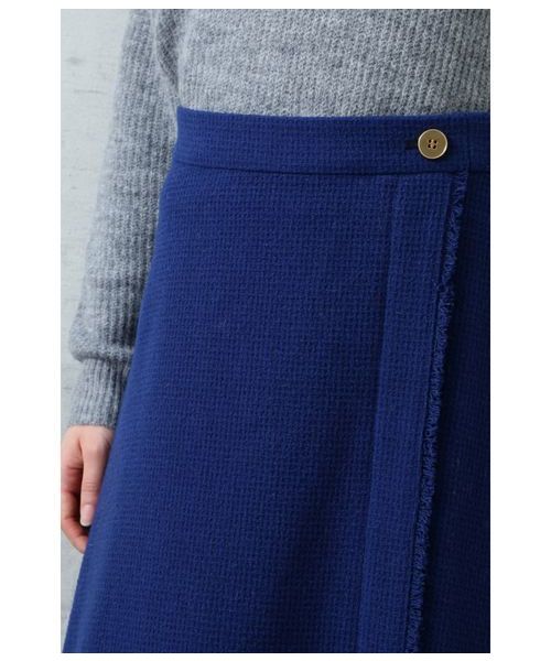 NATURAL BEAUTY BASIC（ナチュラルビューティーベーシック）の「【JJ 1月号掲載】ドビーフレアスカート（スカート・レディース・ベージュ/ブルー・SMALL/MEDIUM/LARGE）」の11枚目の写真