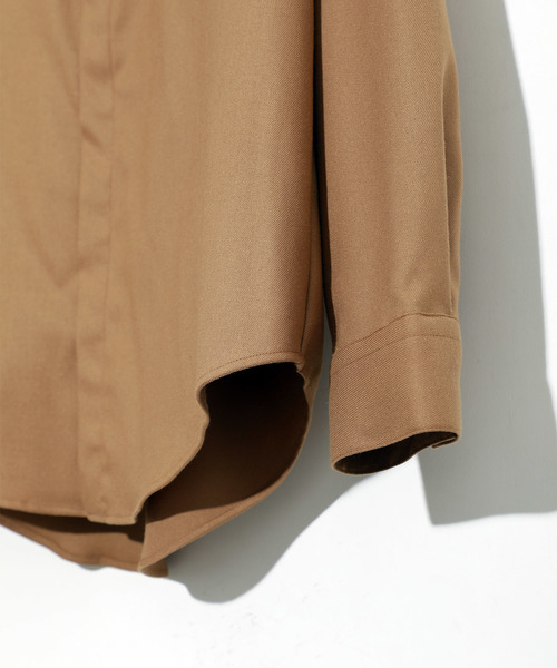 STUDIOUS(ステュディオス)の「【STUDIOUS】ソフトウォームクロスクレリックシャツ(シャツ/ブラウス・メンズ・ベージュ/ネイビー・1/2/3)」の7枚目の写真