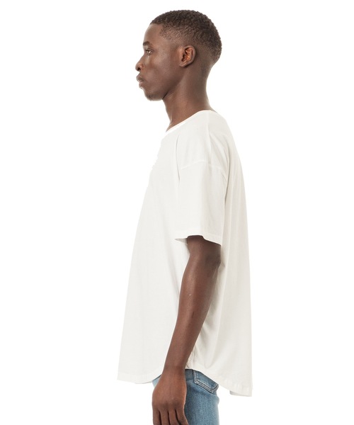 DAILY STANDARD by SANDINISTA（デイリースタンダードバイサンディニスタ）の「Cadet Easy Fit Round Tee / イージフィット裾ラウンドTシャツ（Tシャツ/カットソー・メンズ・ホワイト/チャコールグレー/ブラック/ネイビー/ヘザーグレー・SMALL/MEDIUM/LARGE）」の22枚目の写真