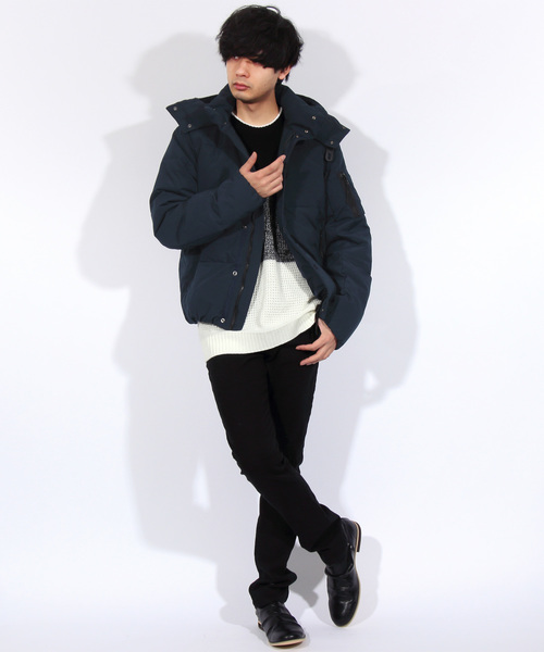 ８(eight)（エイト）の「ダウンジャケット フード ブルゾン（ダウンジャケット/コート・メンズ・ブラック/ネイビー/レッド/カーキ・MEDIUM/LARGE/X-LARGE）」の10枚目の写真