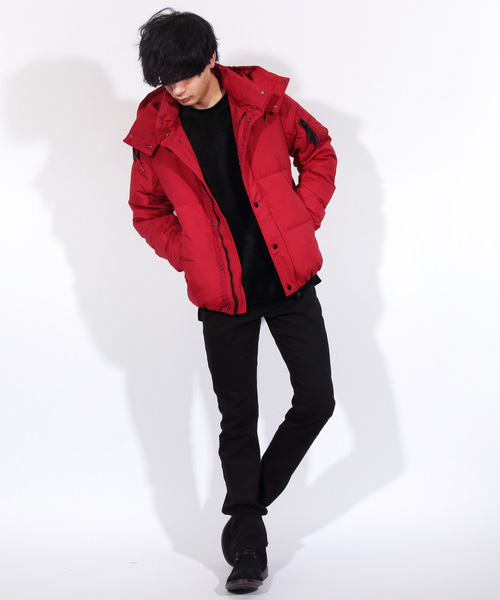 ８(eight)（エイト）の「ダウンジャケット フード ブルゾン（ダウンジャケット/コート・メンズ・ブラック/ネイビー/レッド/カーキ・MEDIUM/LARGE/X-LARGE）」の11枚目の写真