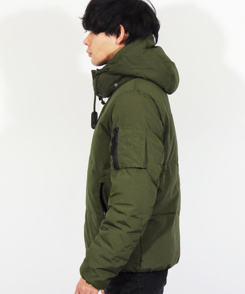 ８(eight)（エイト）の「ダウンジャケット フード ブルゾン（ダウンジャケット/コート・メンズ・ブラック/ネイビー/レッド/カーキ・MEDIUM/LARGE/X-LARGE）」の13枚目の写真