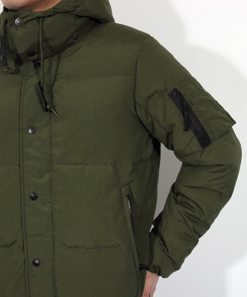 ８(eight)（エイト）の「ダウンジャケット フード ブルゾン（ダウンジャケット/コート・メンズ・ブラック/ネイビー/レッド/カーキ・MEDIUM/LARGE/X-LARGE）」の16枚目の写真