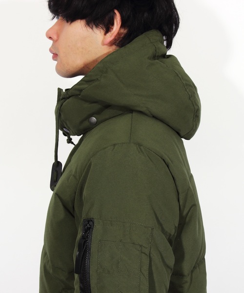 ８(eight)（エイト）の「ダウンジャケット フード ブルゾン（ダウンジャケット/コート・メンズ・ブラック/ネイビー/レッド/カーキ・MEDIUM/LARGE/X-LARGE）」の21枚目の写真