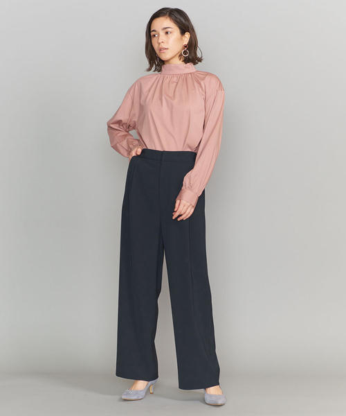 BEAUTY&YOUTH 夏春 ツイル タックワイド パンツ BEAUTY&YOUTH UNITED ARROWS（ビューティーアンドユース