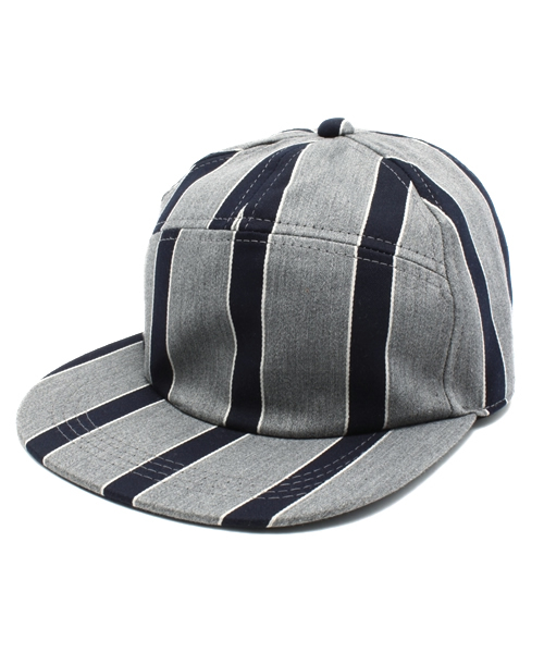 BEAMS BOY(ビームスボーイ)の「BEAMS BOY / レジメン キャップ(キャップ・レディース・グレー/ネイビー・ONE SIZE)」の4枚目の写真