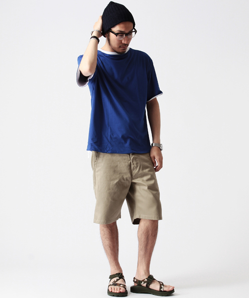 BEAMS（ビームス）の「○CHAMPION×BEAMS / 別注 リバーシブル LARGE TEE（Tシャツ/カットソー・メンズ・ホワイト/ネイビー・SMALL/MEDIUM）」の12枚目の写真