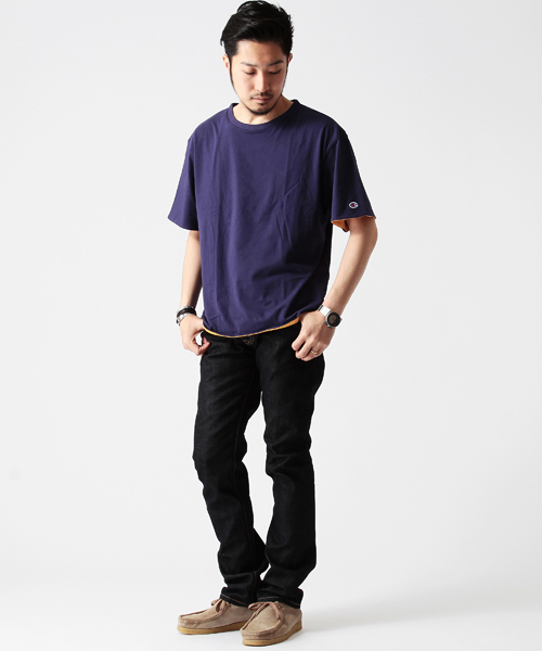 BEAMS（ビームス）の「○CHAMPION×BEAMS / 別注 リバーシブル LARGE TEE（Tシャツ/カットソー・メンズ・ホワイト/ネイビー・SMALL/MEDIUM）」の13枚目の写真