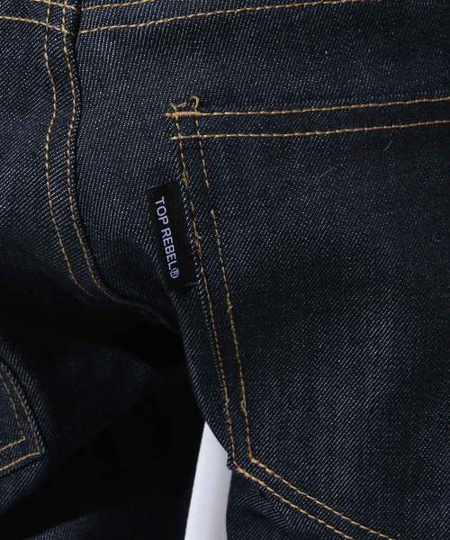 RebeL Logo Plate Rigidデニム RebeL Logo Plate Rigidデニム