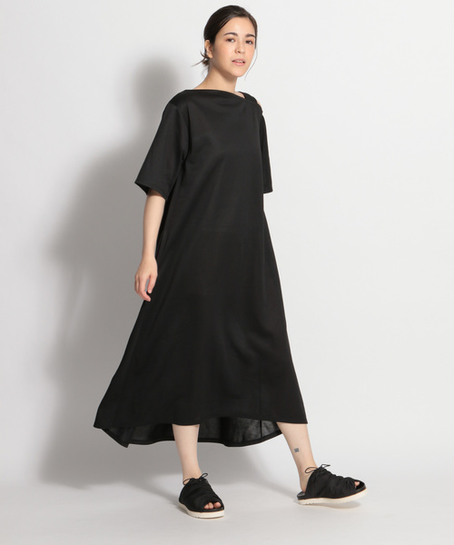 niko and...（ニコアンド）の「ワンストラップテントワンピース（ワンピース・レディース・ブラック/ベージュ/ブルー・MEDIUM/LARGE）」の12枚目の写真