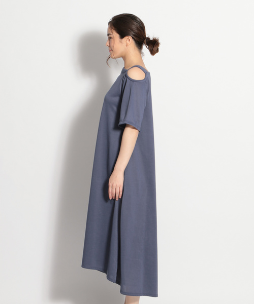 niko and...（ニコアンド）の「ワンストラップテントワンピース（ワンピース・レディース・ブラック/ベージュ/ブルー・MEDIUM/LARGE）」の16枚目の写真