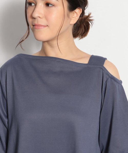 niko and...（ニコアンド）の「ワンストラップテントワンピース（ワンピース・レディース・ブラック/ベージュ/ブルー・MEDIUM/LARGE）」の11枚目の写真