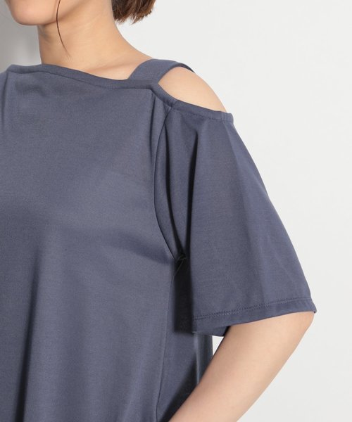 niko and...（ニコアンド）の「ワンストラップテントワンピース（ワンピース・レディース・ブラック/ベージュ/ブルー・MEDIUM/LARGE）」の10枚目の写真