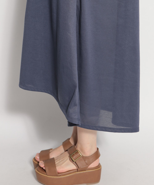 niko and...（ニコアンド）の「ワンストラップテントワンピース（ワンピース・レディース・ブラック/ベージュ/ブルー・MEDIUM/LARGE）」の9枚目の写真